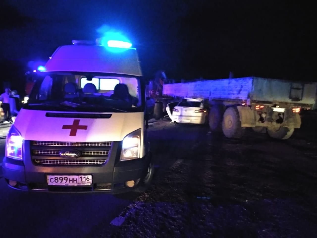 11 августа в Заинском районе произошло столкновение трех транспортных средств