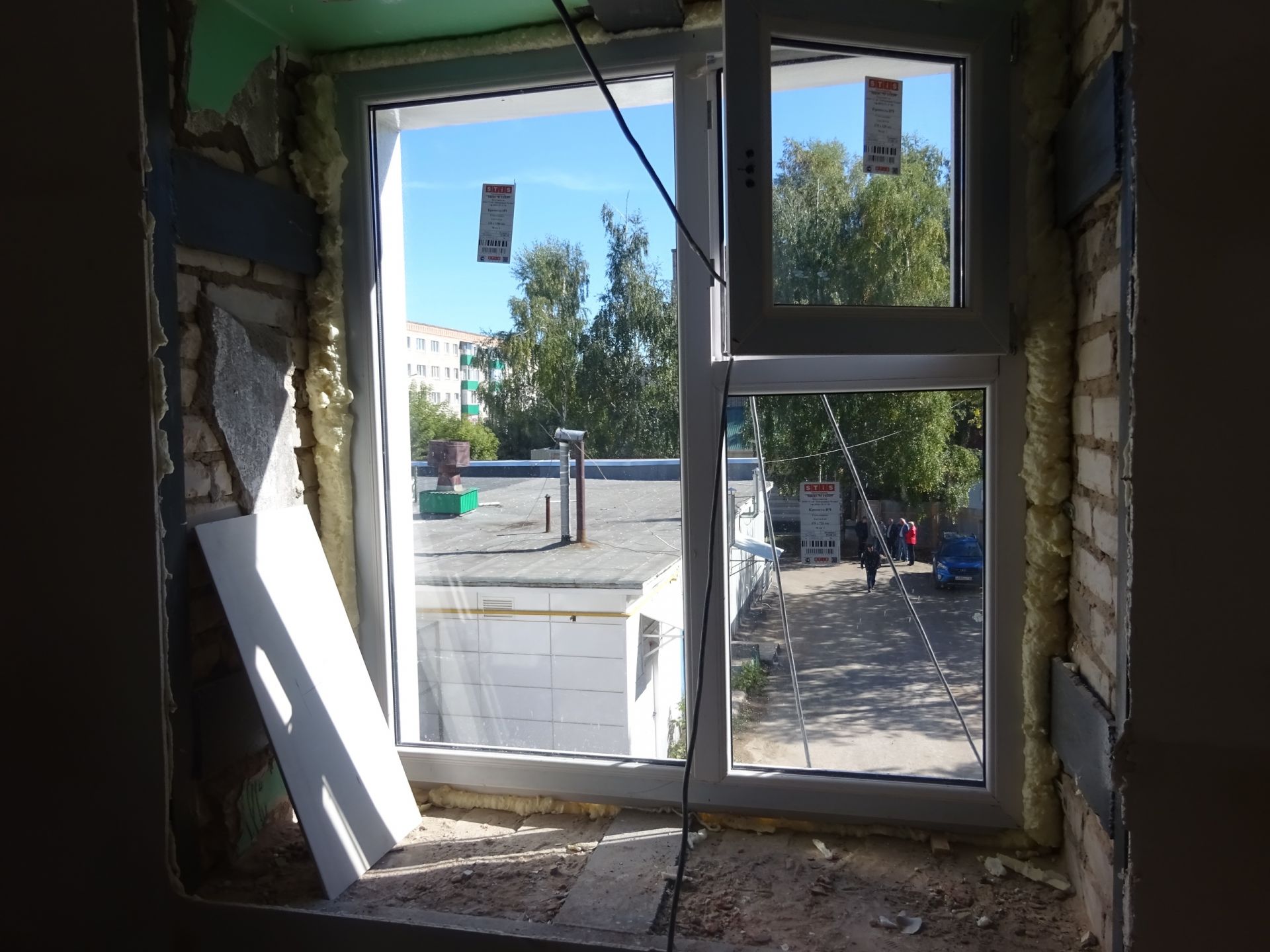 В доме 71 по улице Никифорова продолжаются восстановительные работы
