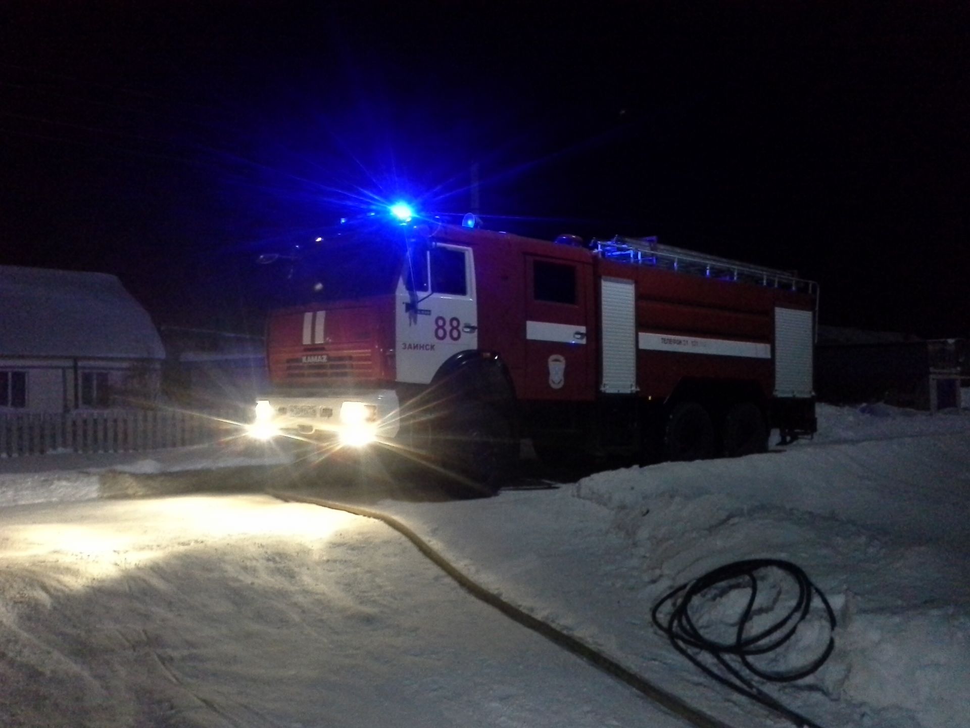 28 января в Заинске-2 произошел пожар
