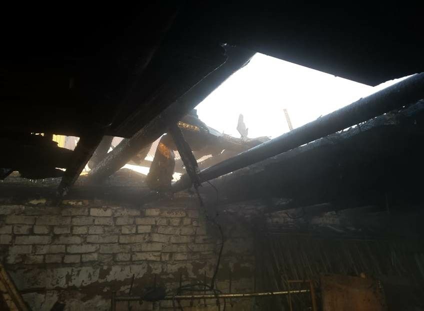 7 января в с. Бухарай произошел пожар во дворе частного дома 