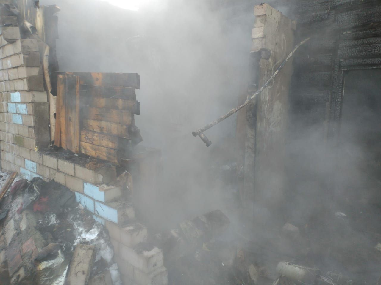 В Заинском районе произошел пожар