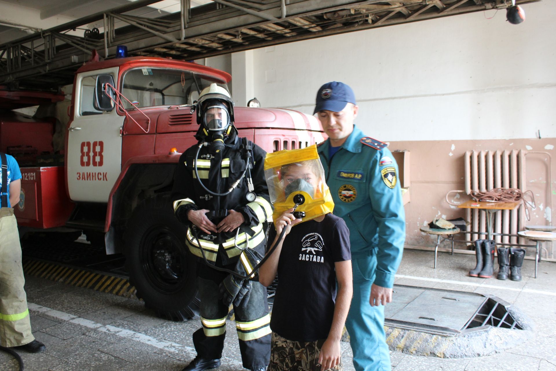 Юные заинцы побывали на экскурсии в пожарной части 