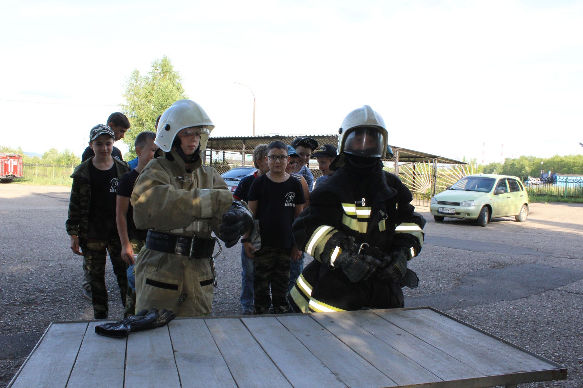 Юные заинцы побывали на экскурсии в пожарной части 