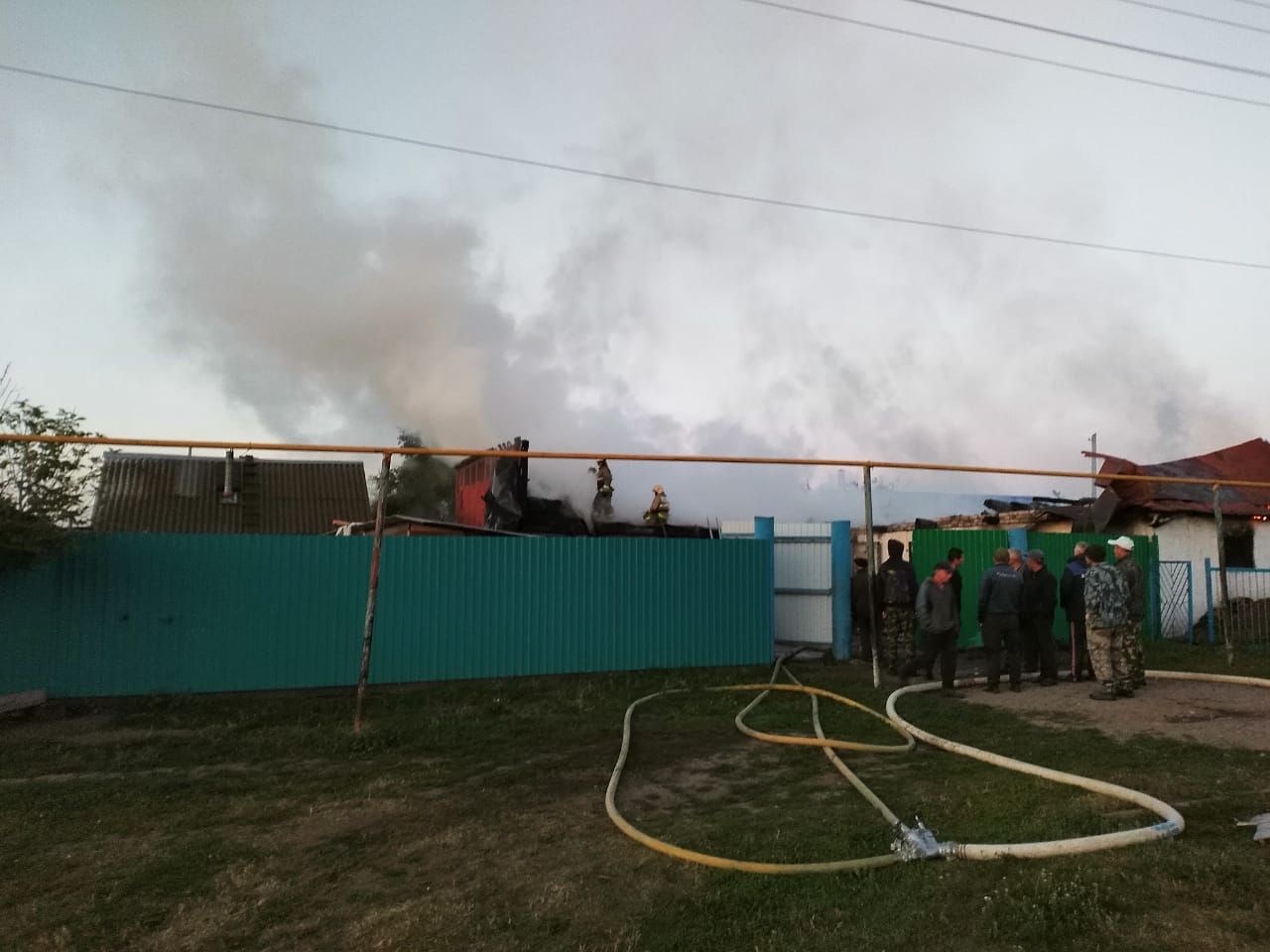 В селе Заинского района произошел пожар