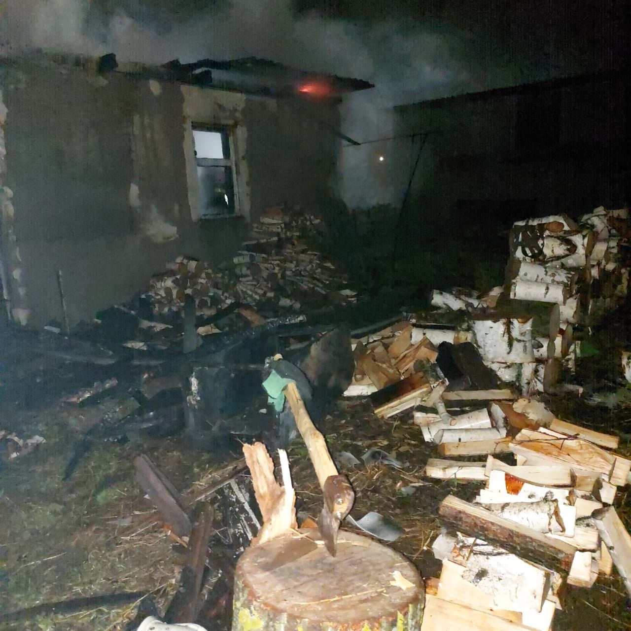 В Заинске произошел пожар в жилом доме