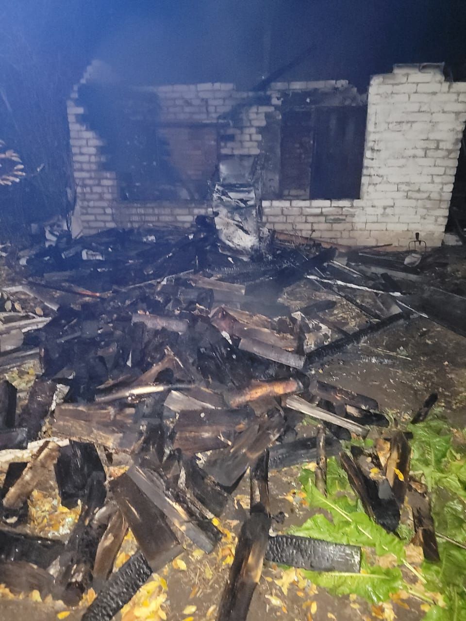 В Заинске произошел пожар в жилом доме