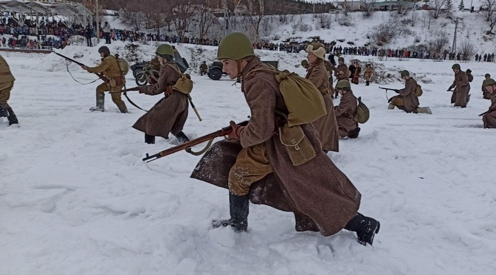Заинцы приняли участие в «сражении» времен Великой Отечественной войны