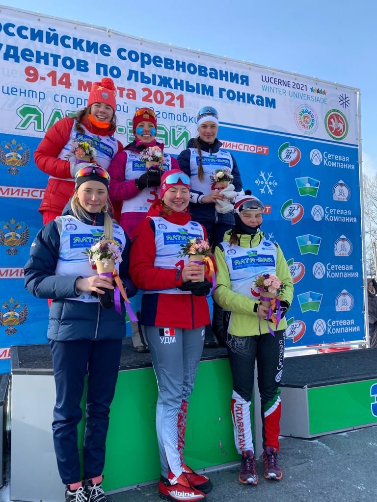 Команда Татарстана на 2 месте по итогам двух дней Всероссийских соревнований по лыжным гонкам