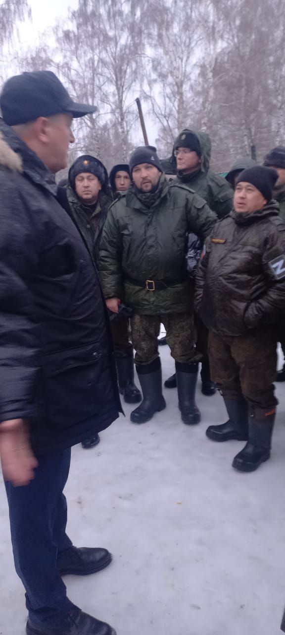 Глава района встретился в Казани с мобилизованными заинцами