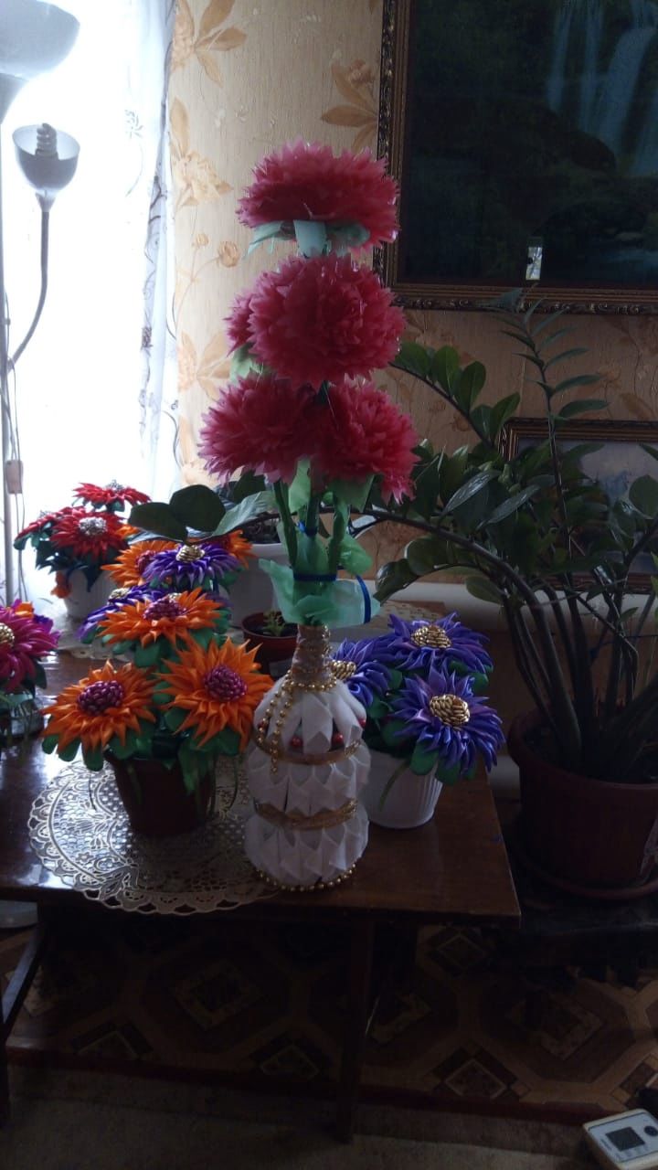 Жительница Заинска создает необычные цветы