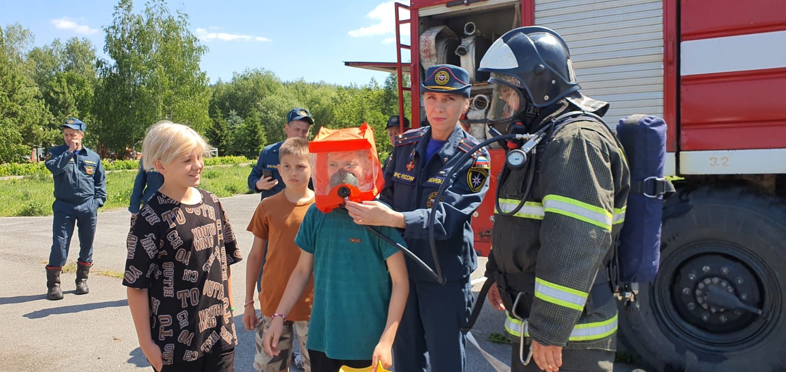 В заинских оздоровительных лагерях детям напомнили о пожарной безопасности