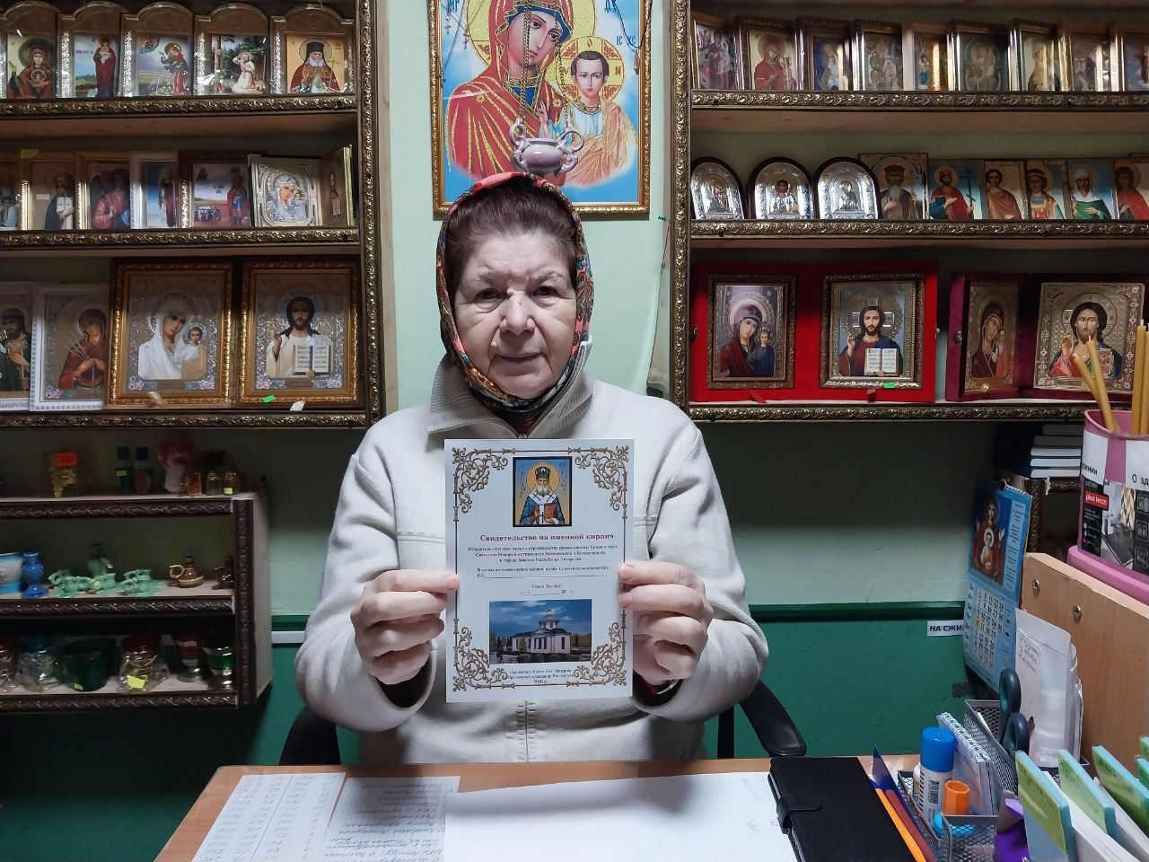 В строящемся храме в Заинске появится икона с частицей мощей святителя Макария