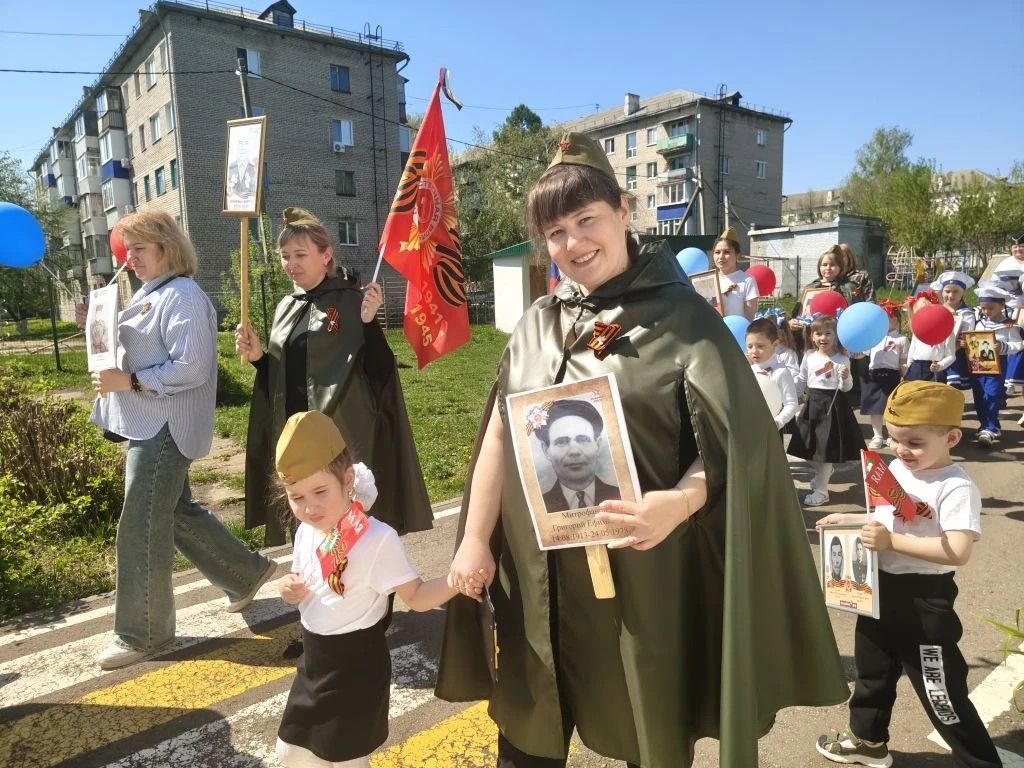 Парад Победы в детском саду «Светлячок» в Заинске: воспитание патриотизма у дошкольников