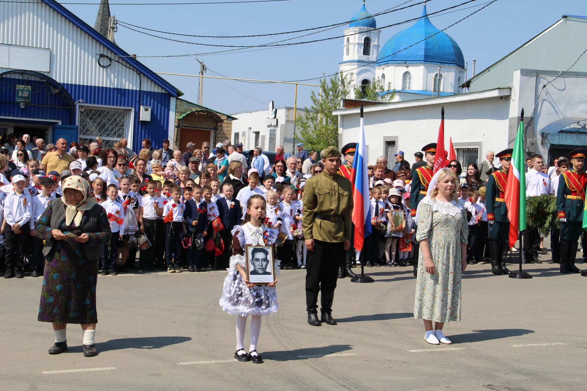 «Мы помним. Мы гордимся»: как старозаинцы встретили 81-ю Победу