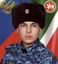 Рядовой Росгвардии Айдар Зотов один из лучших солдат в своем подразделении