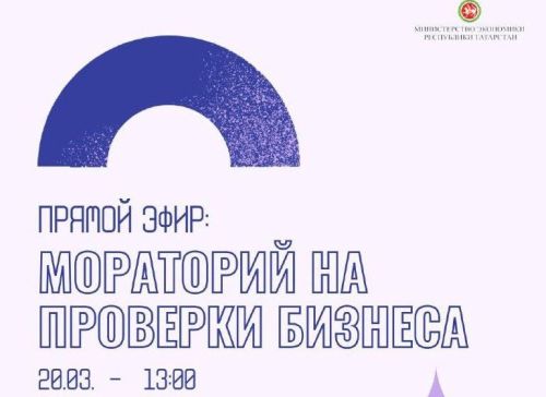 Специалисты Минэкономики РТ расскажут о моратории на проверки бизнеса