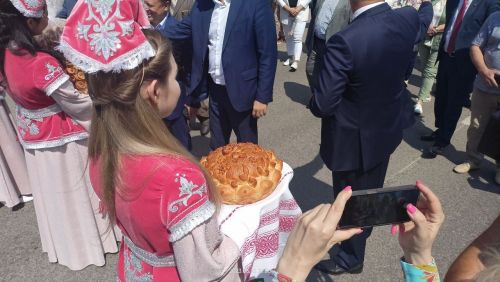 На юбилейный Сабантуй в Заинский район приехали почетные гости