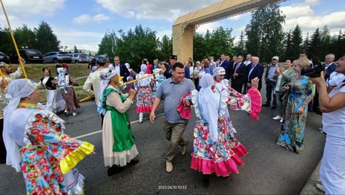 На юбилейный Сабантуй в Заинский район приехали почетные гости