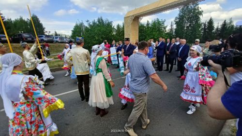 На юбилейный Сабантуй в Заинский район приехали почетные гости
