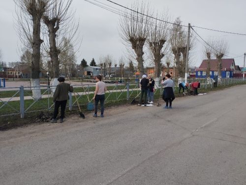 Жители микрорайона Мирный дружно убрали мусор с улиц