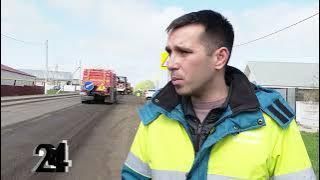 В Заинском районе проходит плановая работа по ремонту дорог