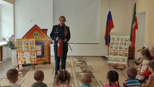 Заинским дошкольникам напомнили правила пожарной безопасности