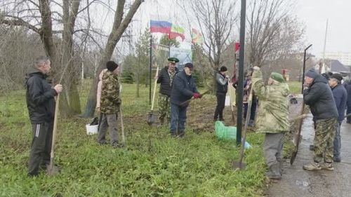 Ветераны-пограничники заложили аллею памяти в городе Заинск