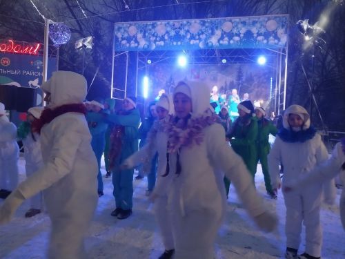 Как в Заинске зажгли главную новогоднюю ёлку