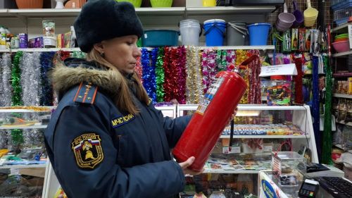 В Заинском районе проходят рейды по пожарной безопасности в местах продажи  пиротехники