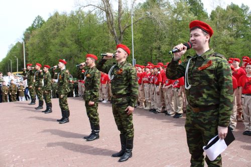 В преддверии 80-летия Великой Победы 80 заинских школьников вступили в ряды «Юнармии»