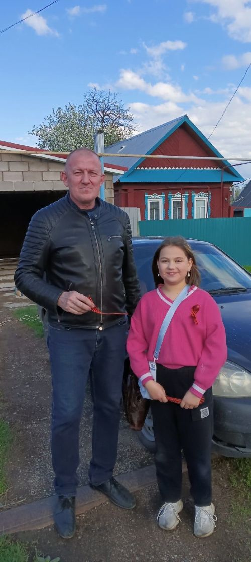 Акция «Георгиевская ленточка» прошла в микрорайоне Заготзерно Заинска