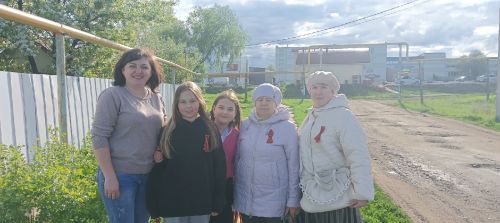 Акция «Георгиевская ленточка» прошла в микрорайоне Заготзерно Заинска