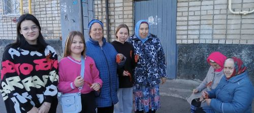 Акция «Георгиевская ленточка» прошла в микрорайоне Заготзерно Заинска