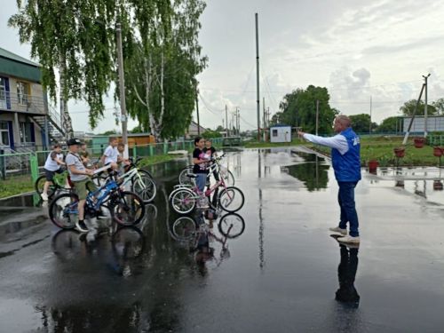 В пришкольном лагере школы №1 прошло мероприятие по безопасности дорожного движения