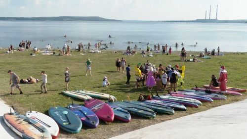 В Заинске прошел второй костюмированный фестиваль на сап-бордах