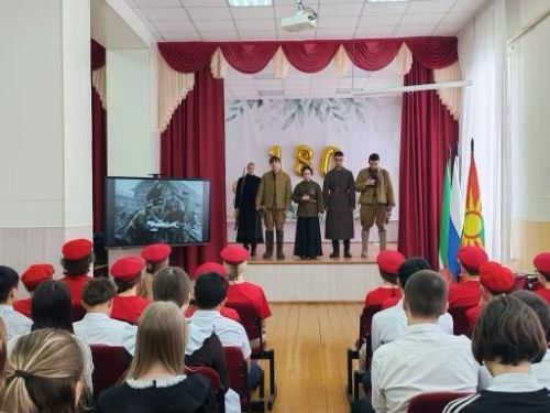 В заинской школе №1 прошла республиканская патриотическая акция «Марш Памяти»