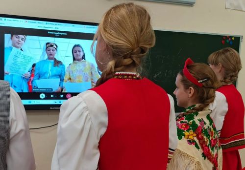 Школьники Заинского района провели телемост с Белгородской областью
