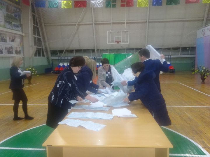 Члены участковых избирательных комиссий Заинского района занялись подсчетом голосов