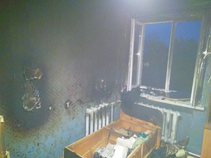 На прошлой неделе в Заинске произошел пожар в квартире, погиб хозяин