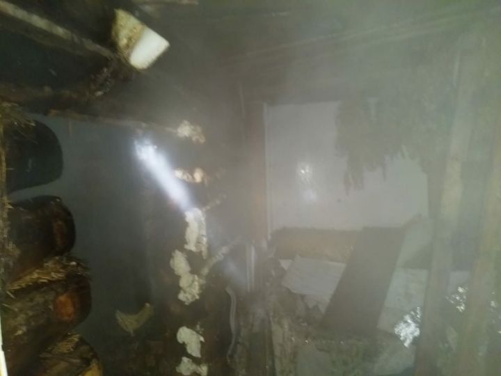 В воскресенье в с. Урсаево произошел пожар 