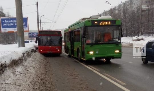 Общественный транспорт Альметьевска не справляется с морозной погодой