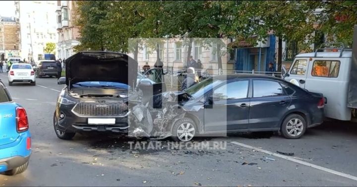 В Казани произошло массовое ДТП