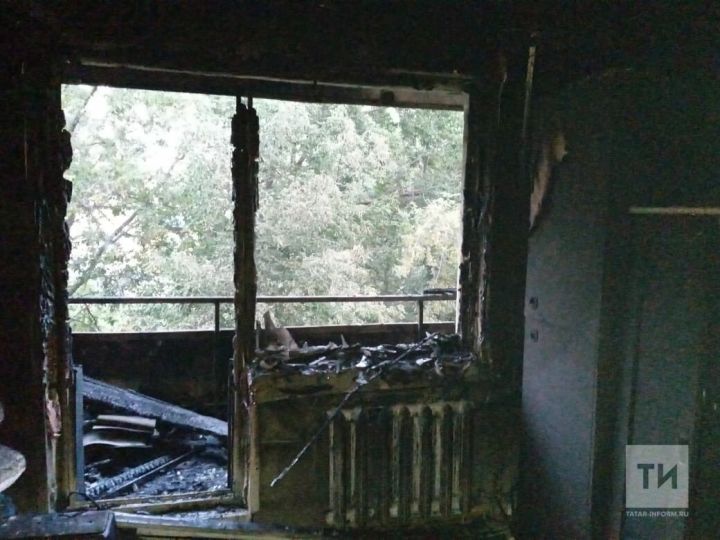 В Татарстанe на пожаре погибли двoe детей