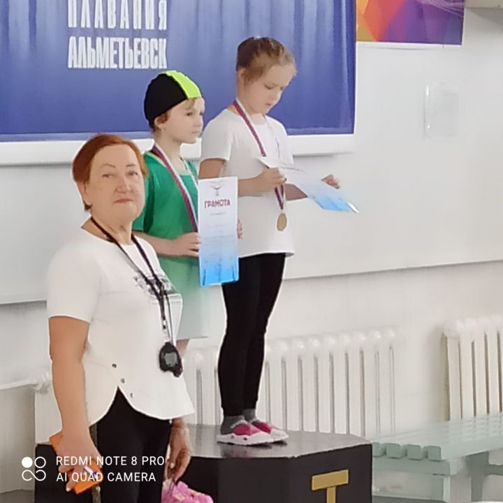 Воспитанница спортшколы «Зай» Ева Гордеева стала призером соревнований по плаванию