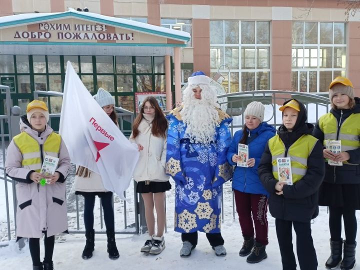 В Заинске Госавтоинспекторы провели новогодний патруль