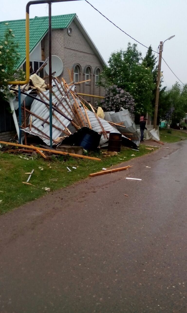 Разгул стихии дошел до Заинска.