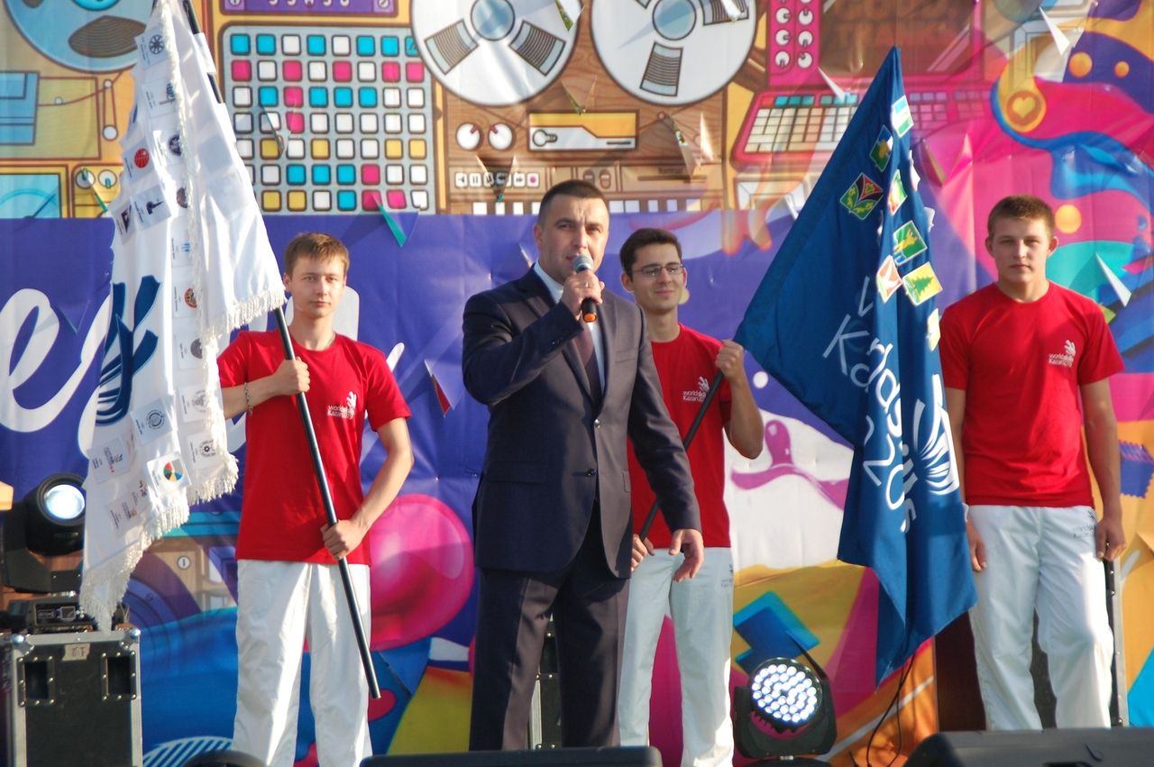 В Заинске прошла эстафета передачи флага WorldSkills Kazan 2019