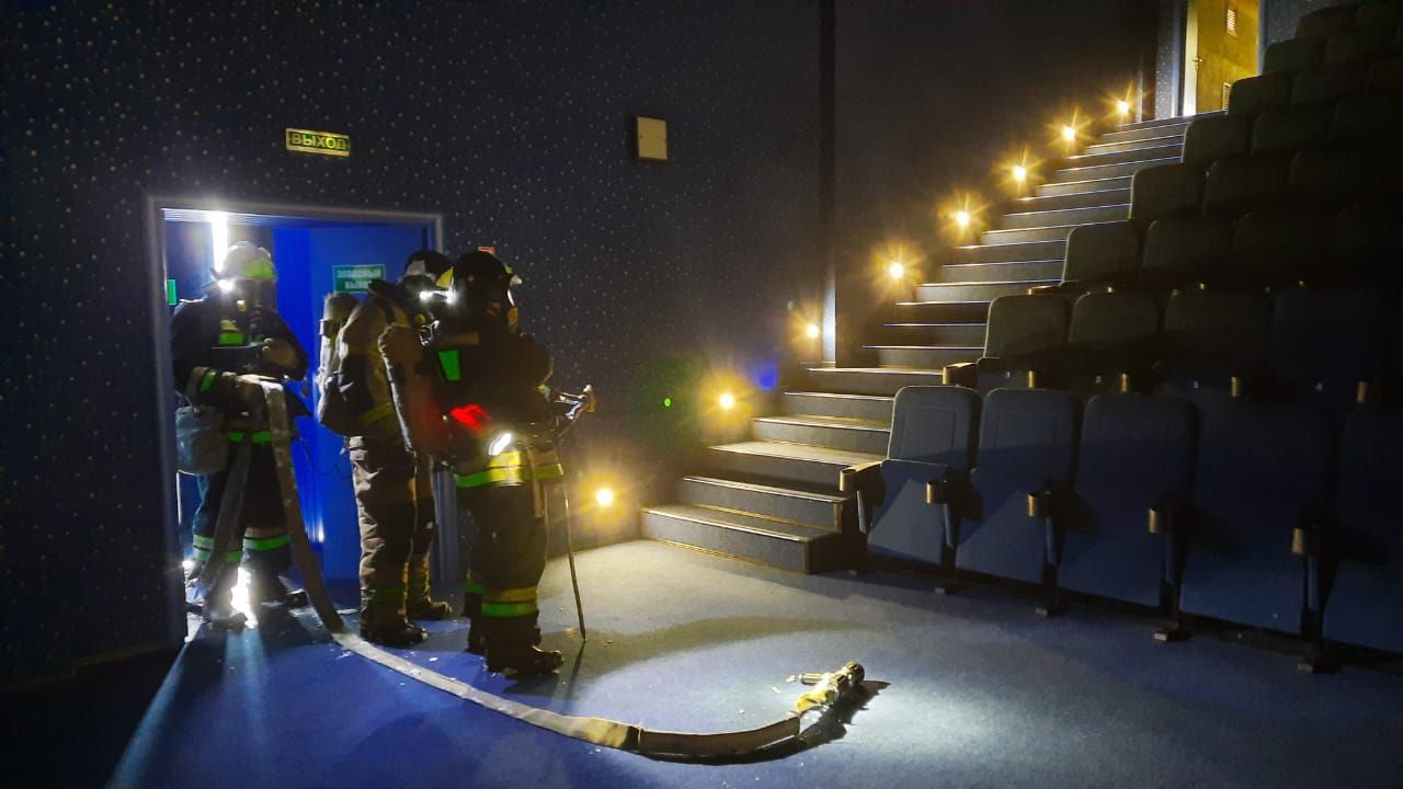 В кинотеатре «Космос» отработана эвакуация на случай пожара