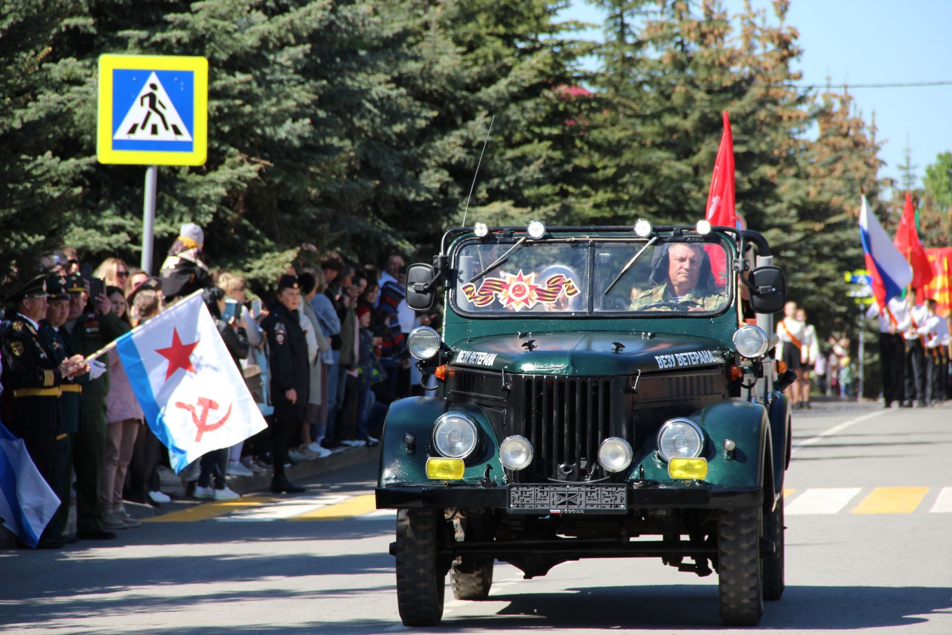 Парад Победы в Заинске возглавила 100-летняя участница войны Анна Моисеева
