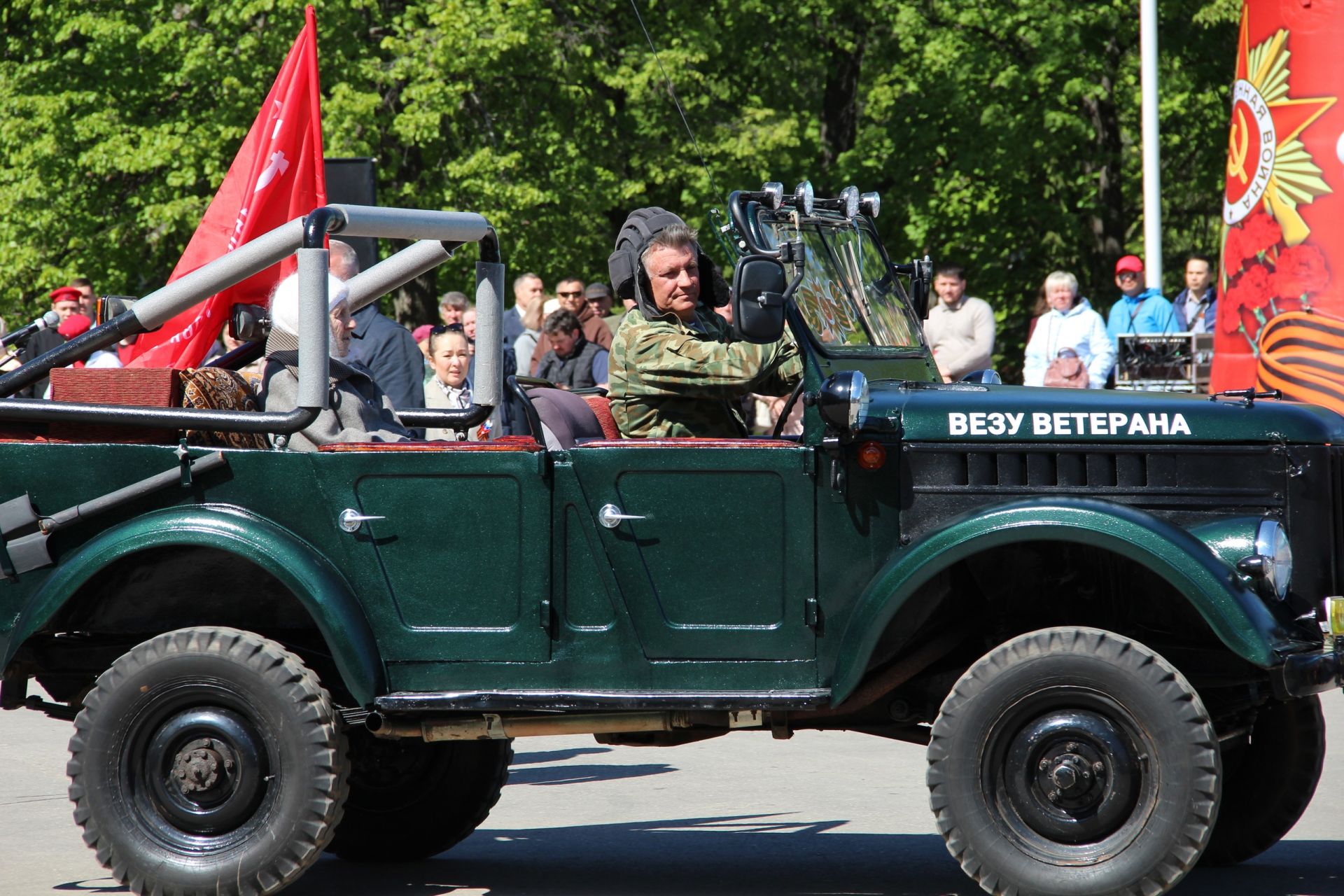 Парад Победы в Заинске возглавила 100-летняя участница войны Анна Моисеева